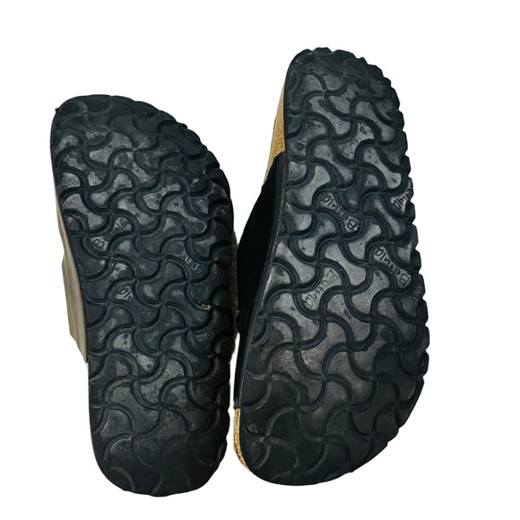 Birkenstock Betula Black Leather Sandals SZ 7 - Picture 7 of 12